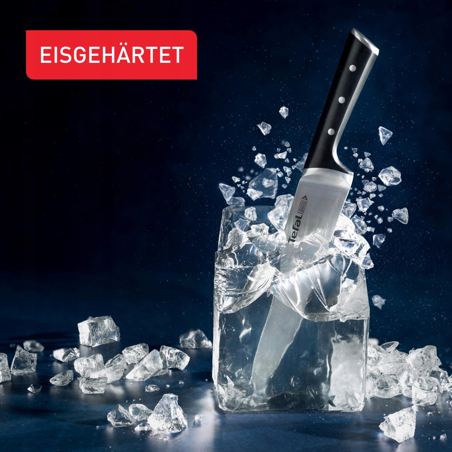 TEFAL Zestaw Noży Ice Force Blok Drewniany 5 Noży Stal Nierdzewna — miniatura 2