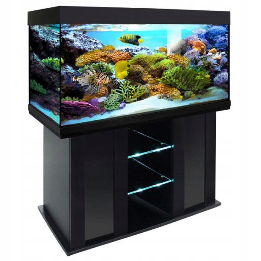 KOMODA POD AKWARIUM 120x50x70 PROSTA CZARNA +MATA+3gratisy
