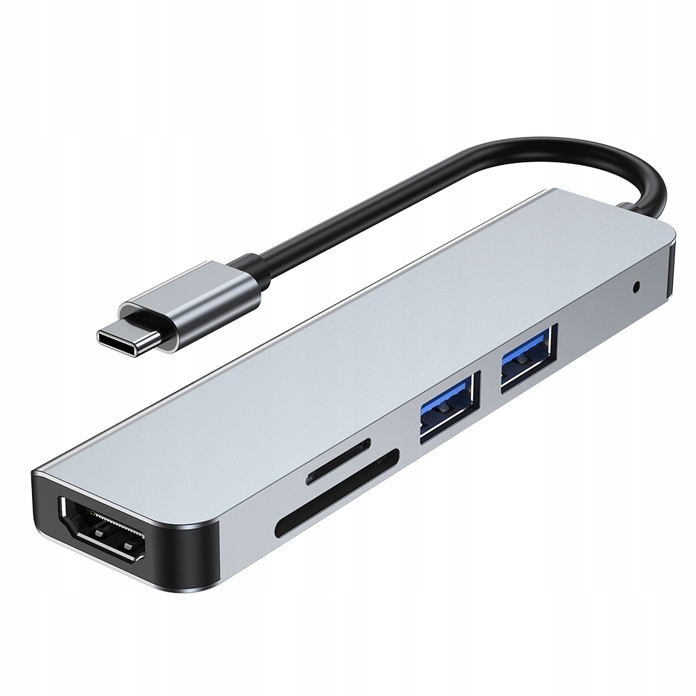 

5w1 Hub Typ C Usb Hdmi Thunderbolt 3 Czytnik Sd Tf