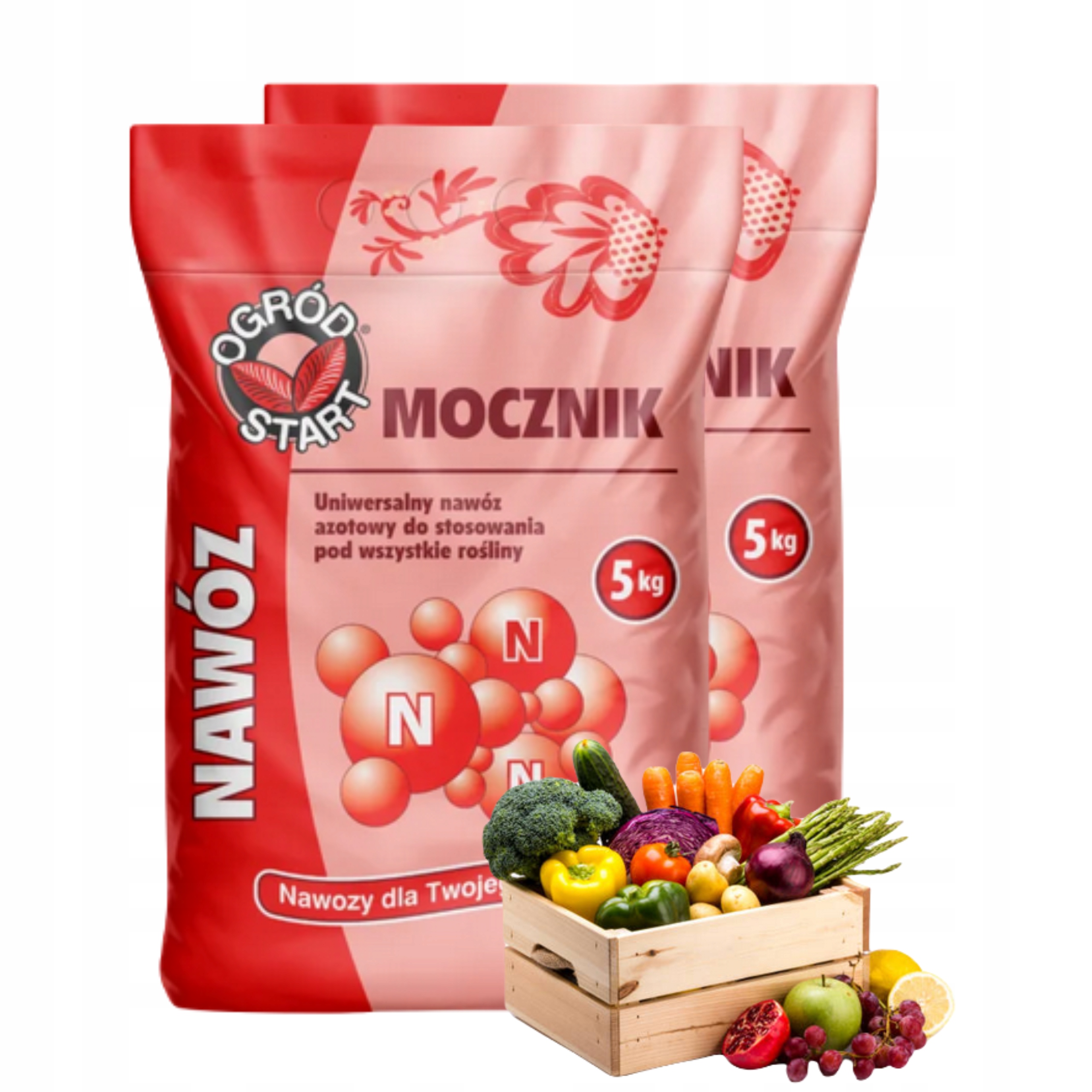 Mocznik 2x5kg Nawóz Azotowy Dolistny Uniwersalny Pobudza Wzrost Ogród Start