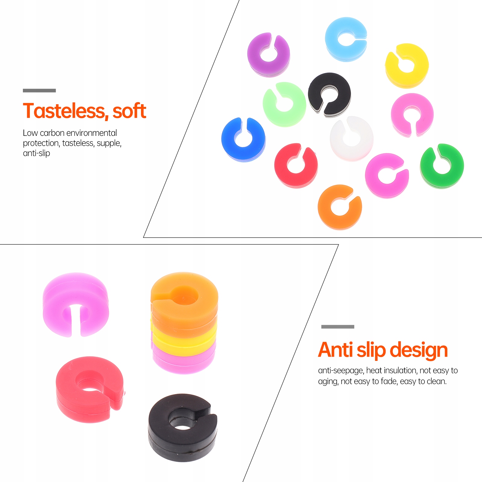 Czerwone znaczniki do napojów i szklanek 12 szt Marka bez marki