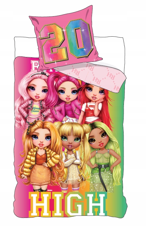 

Pościel Bawełniana 160x200 Rainbow High