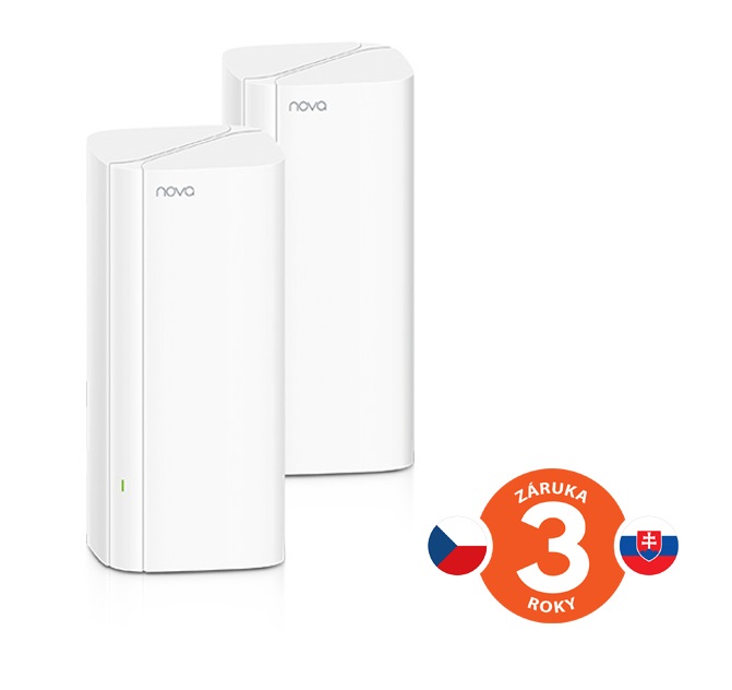 Tenda Nova EX12 (2-pack) WiFi6 AX3000 Mesh Gigabit systém, 6xGLAN/ Gwan,…