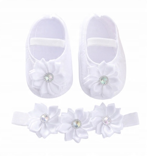 

Buty Buciki Chrzest 11 cm r. 18 Opaska białe