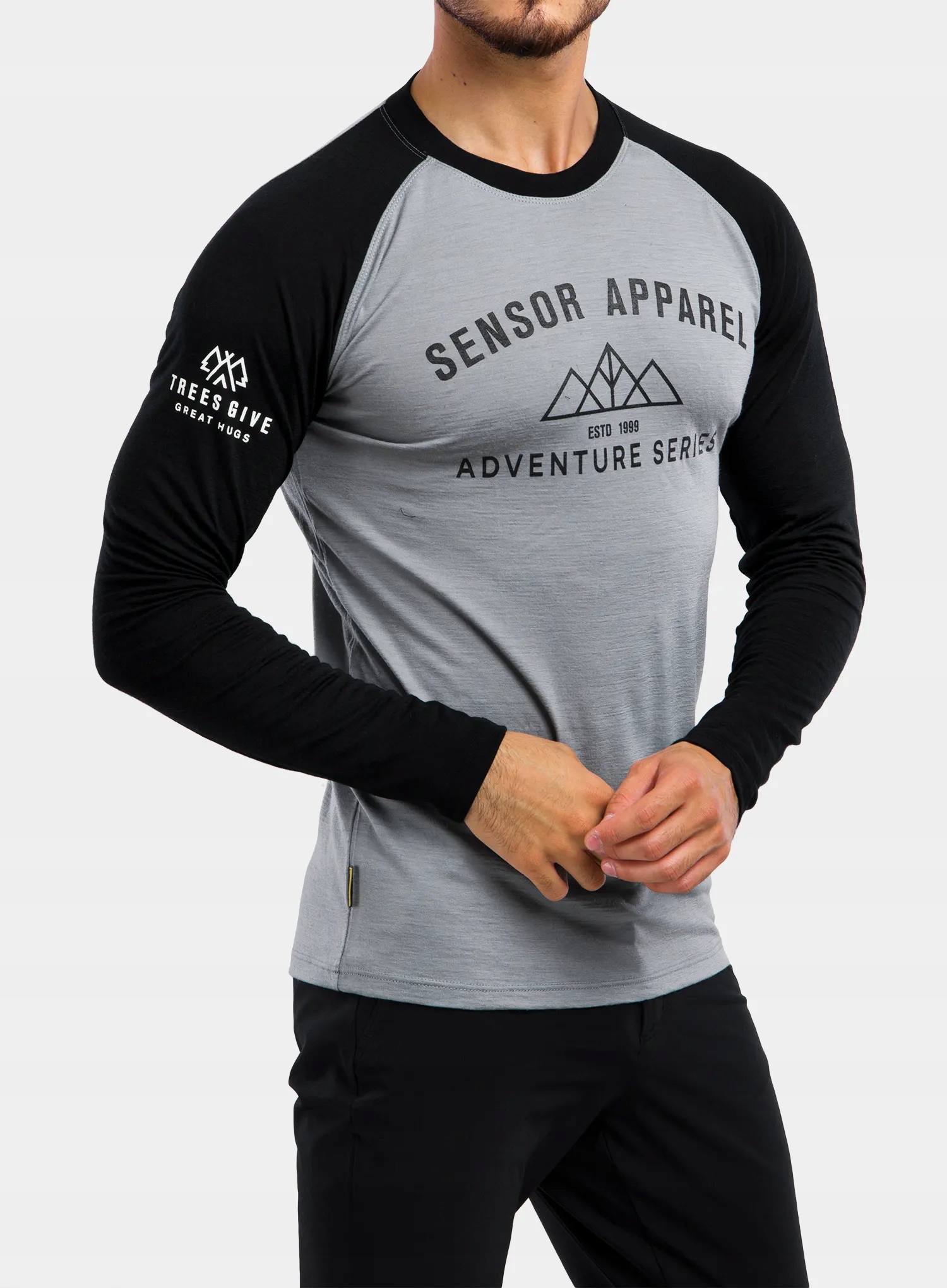 Termoaktivní Mikina Sensor Merino Active Pt Tee L/s šedá adventure XXL