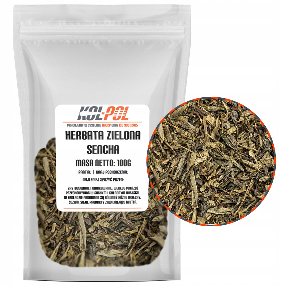 Levně Čaj Zelený Sencha 100g Sypaný, přírodní, aromatický, vysoká kvalita Kol-Pol