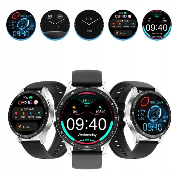 Smartwatch + słuchawki ***IDEALNY PREZENT*** Kolor czarny