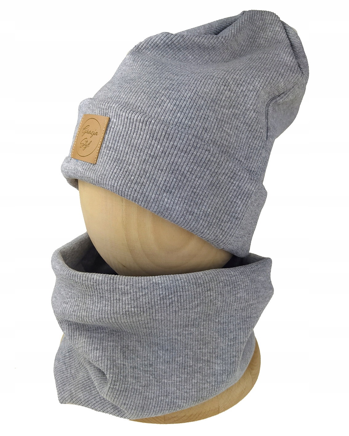 

Zestaw zimowy Czapka+Komin dla dzieci rozm 48-51