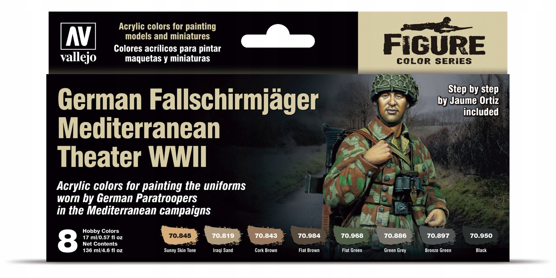 Vallejo 70188 Sada Model Color Fallschirmjäger