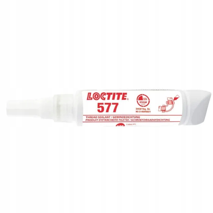 Loctite 577 50 ml tuba pro utěsnění závitů kovových trubek Nsf Wras