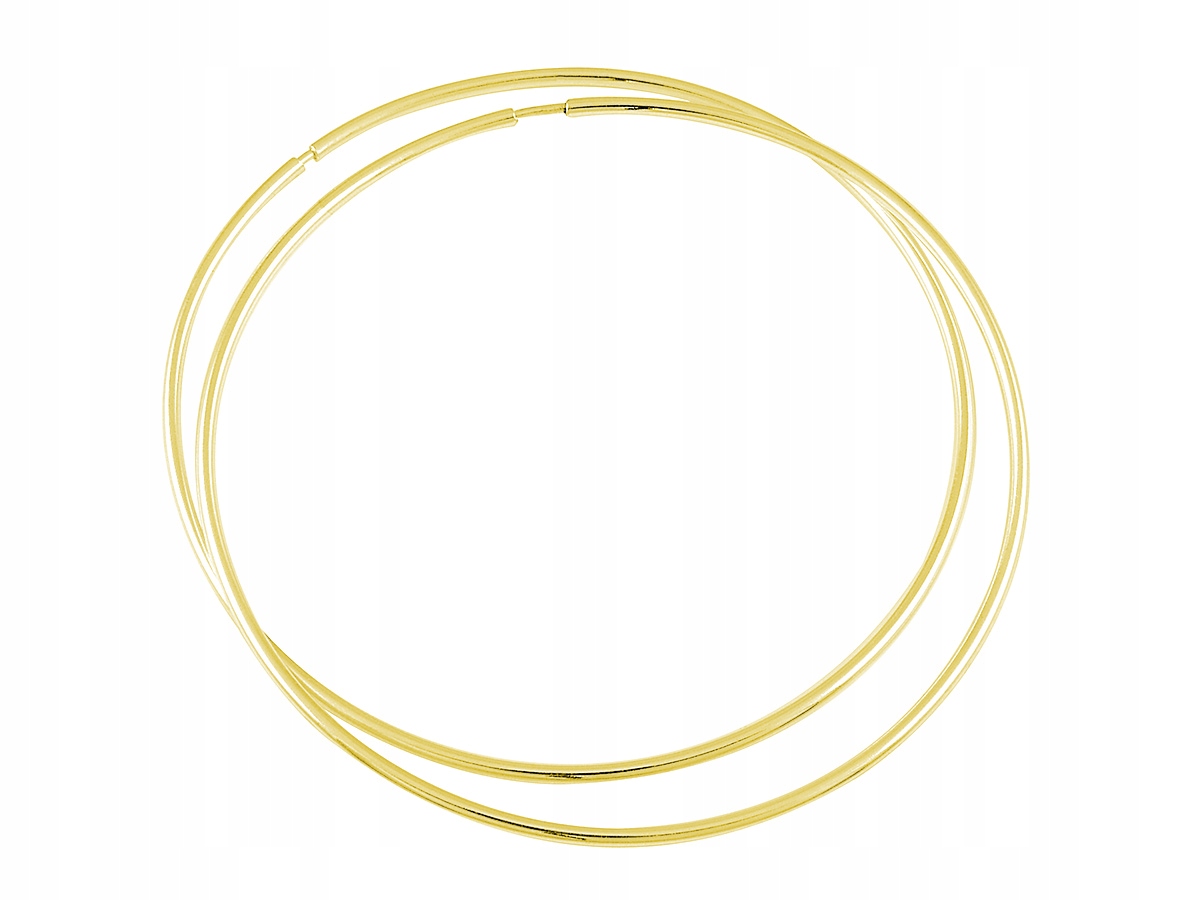 

Kolczyki Srebrne Koła Kółka 8CM Srebro Pr. 925