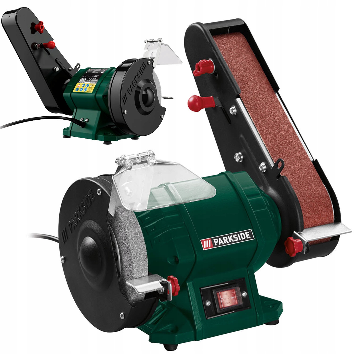 Szlifierka Stołowa Taśmowa 2W1 Parkside Psbs C2 240 W 3x Taśma Kamień