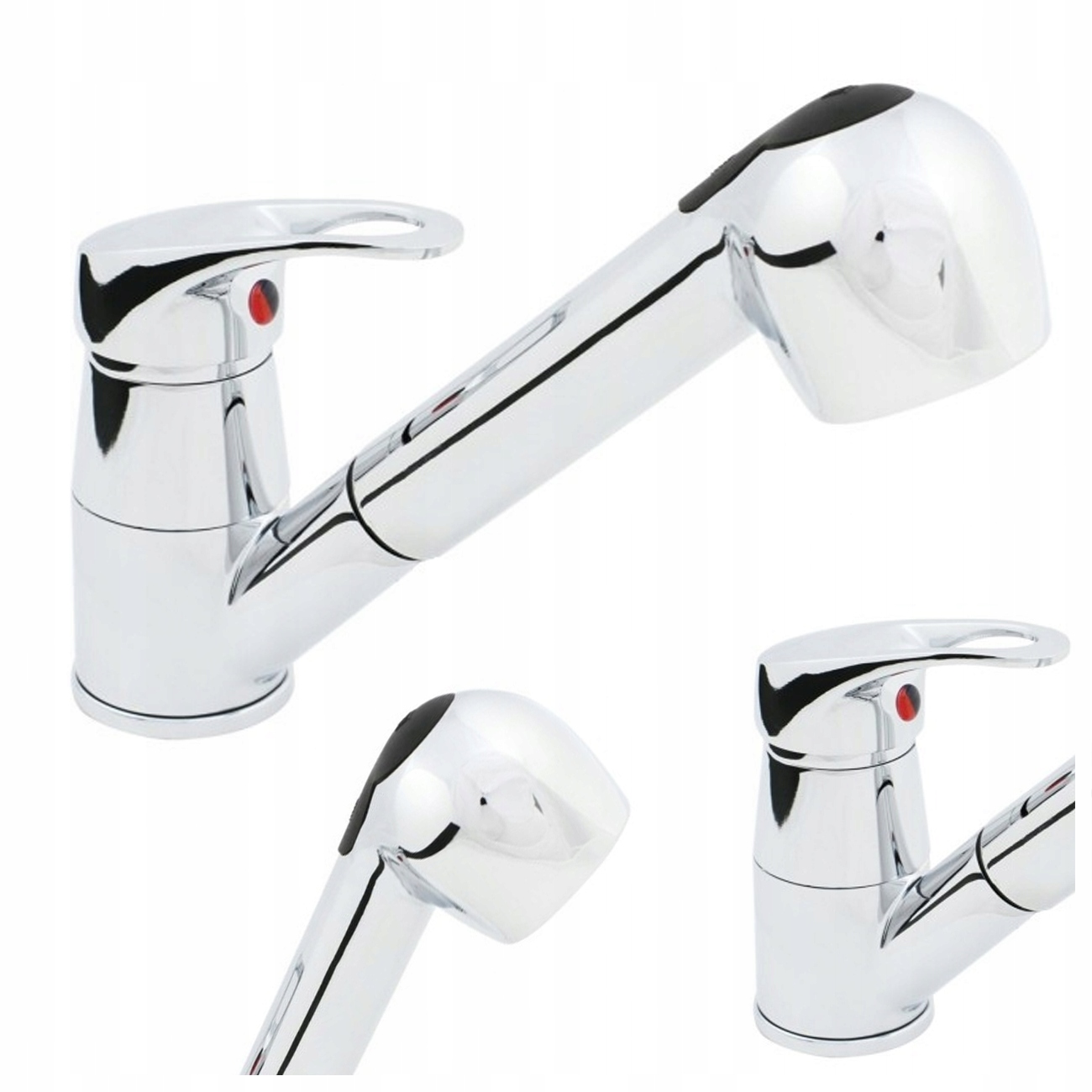 Kuchyňská Stojánková Baterie Vytahovací Sprcha Výhodou Vysoká Kvalita Chrom