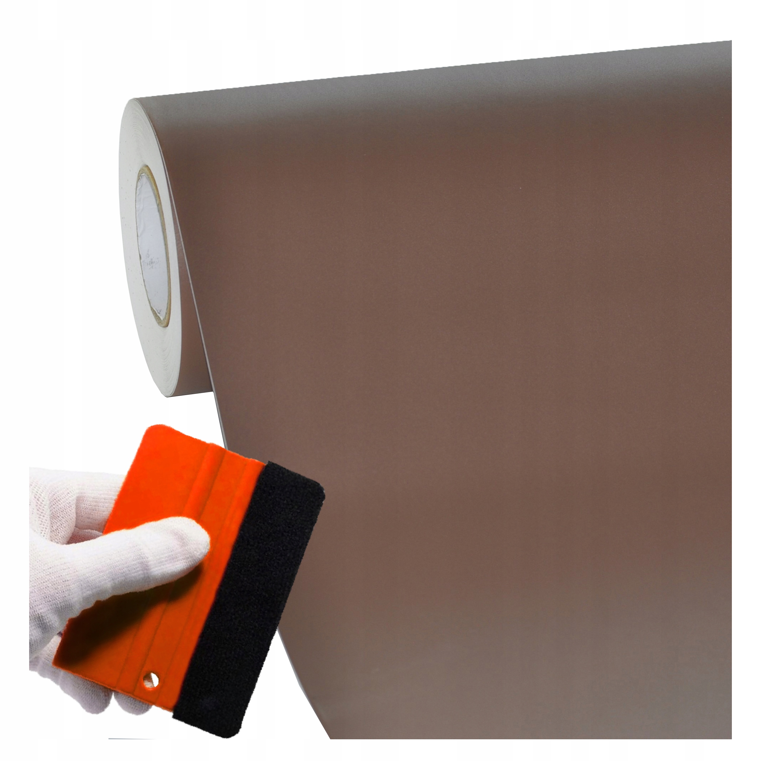 Nábytková dýha Samolepicí 60 x 300 cm Dveře Pracovní deska Tlustá struktura Hnědá