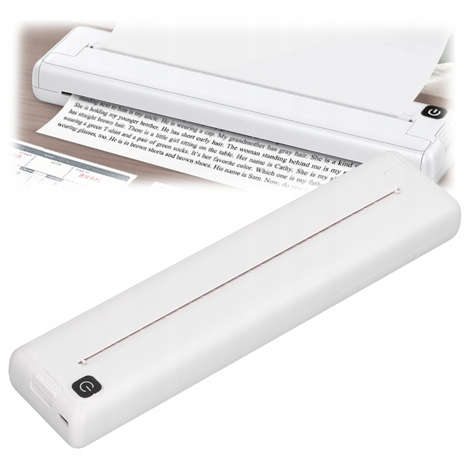 Prenosná Termálna Tlačiareň A4 Na Dokumenty, Fotografie, Štítky, Tetovanie