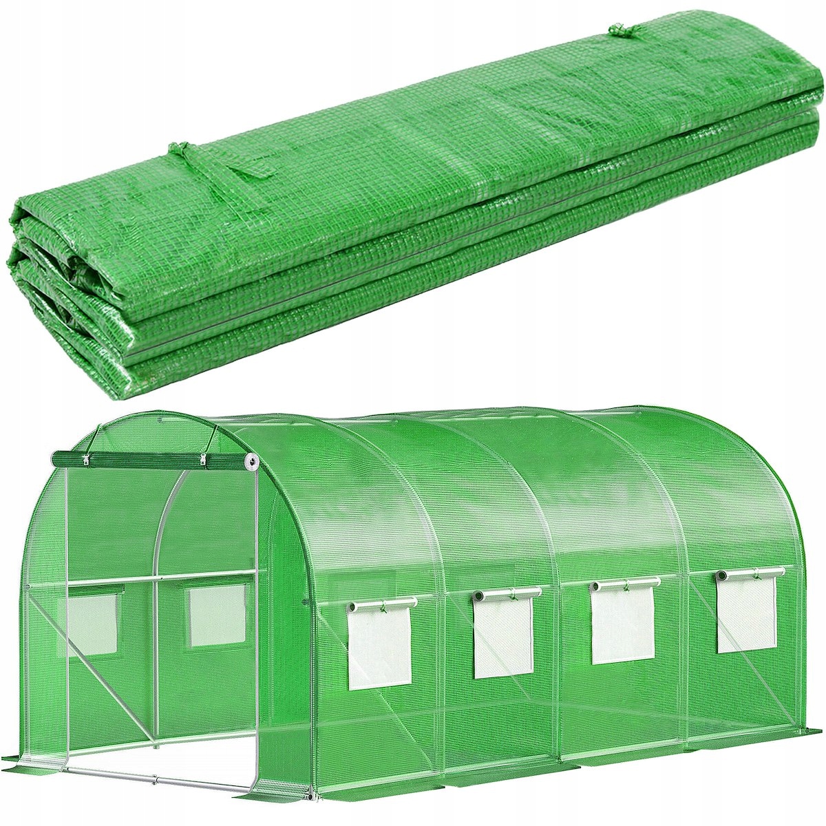 FOLIA ZAMIENNA POSZYCIE NA TUNEL OGRODOWY SZKLARNIA 4x2,5x2m 10m² FOLIAK UV