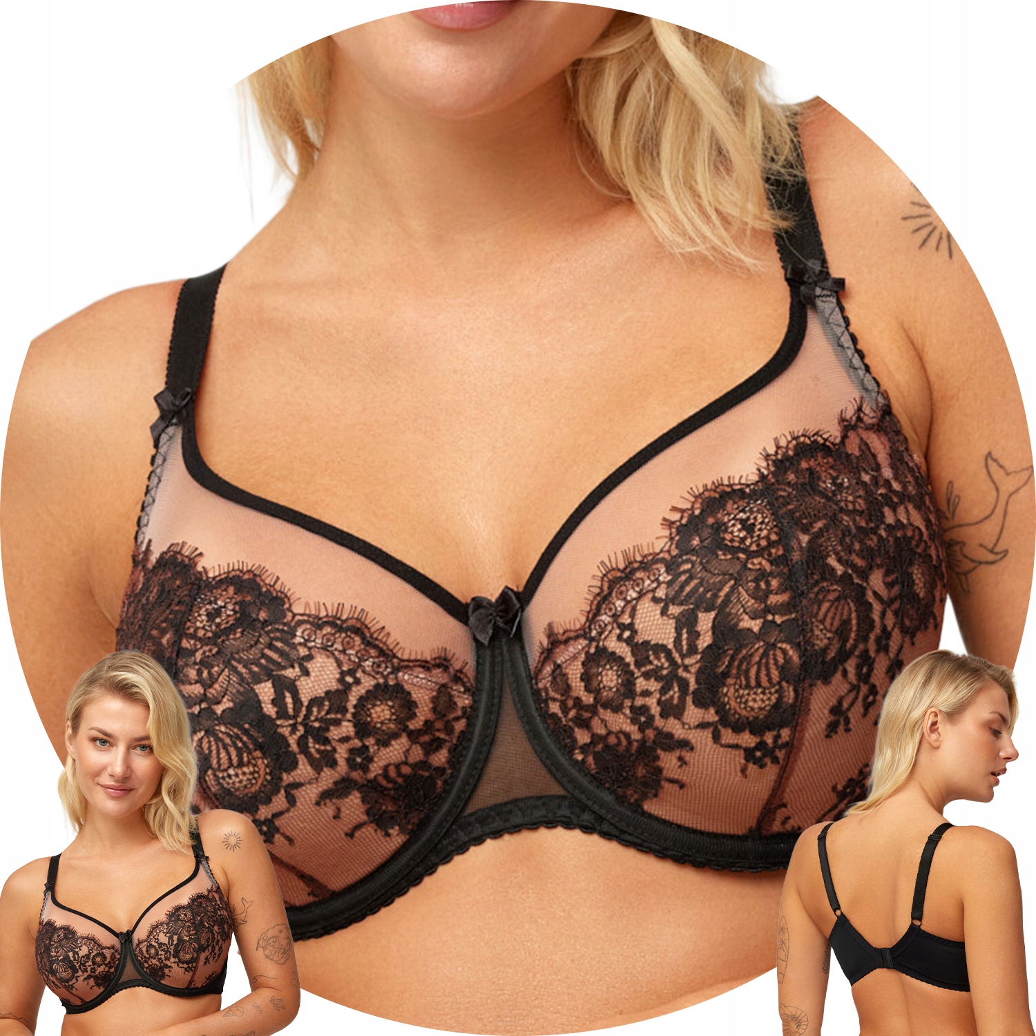 Azal Sara Podprsenka měkká černá 80F