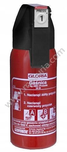 Gaśnica Ręczna Gloria 2KG