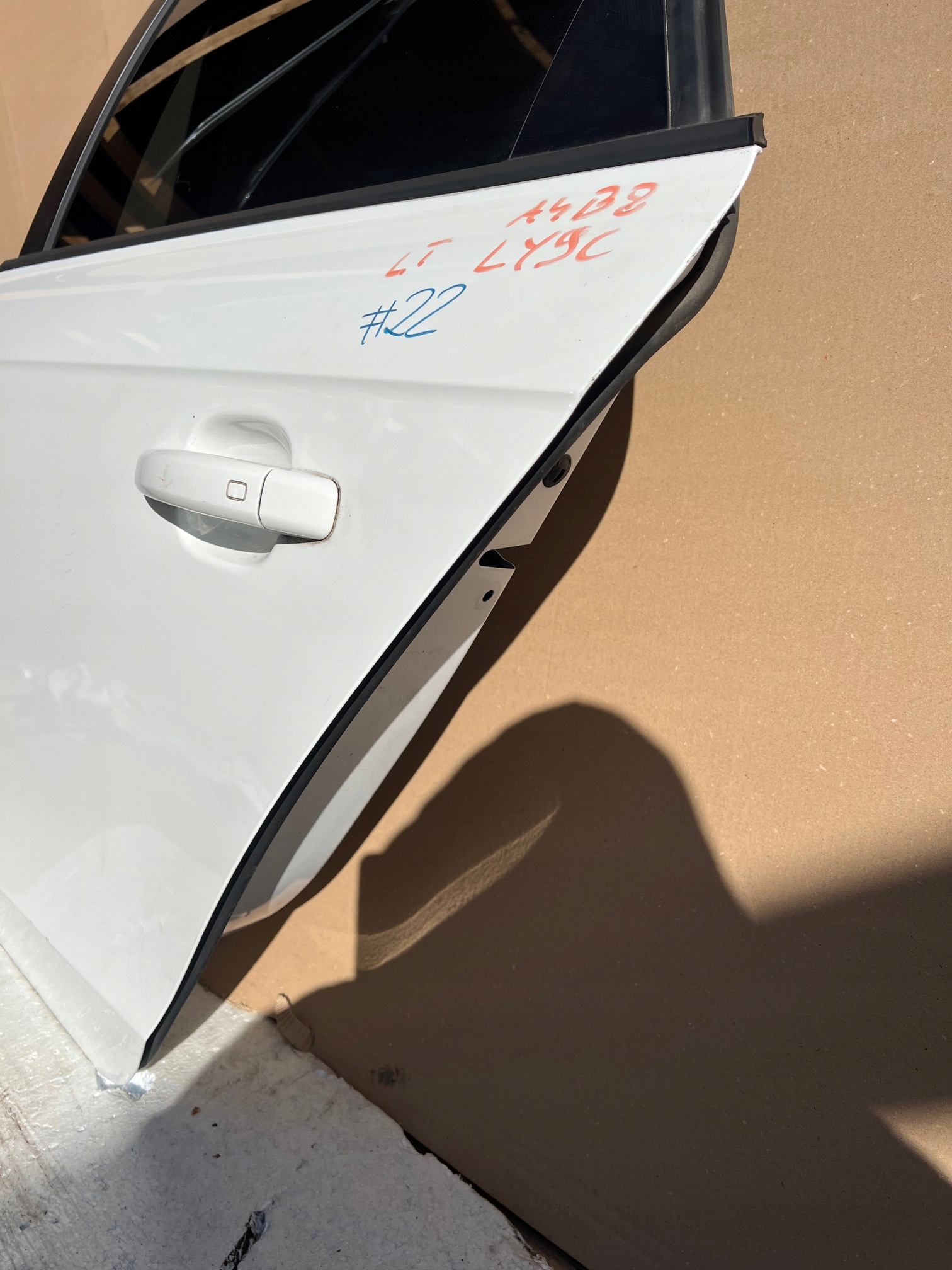 AUDI A4 B8 sedan door left rear. left rear part LY9C