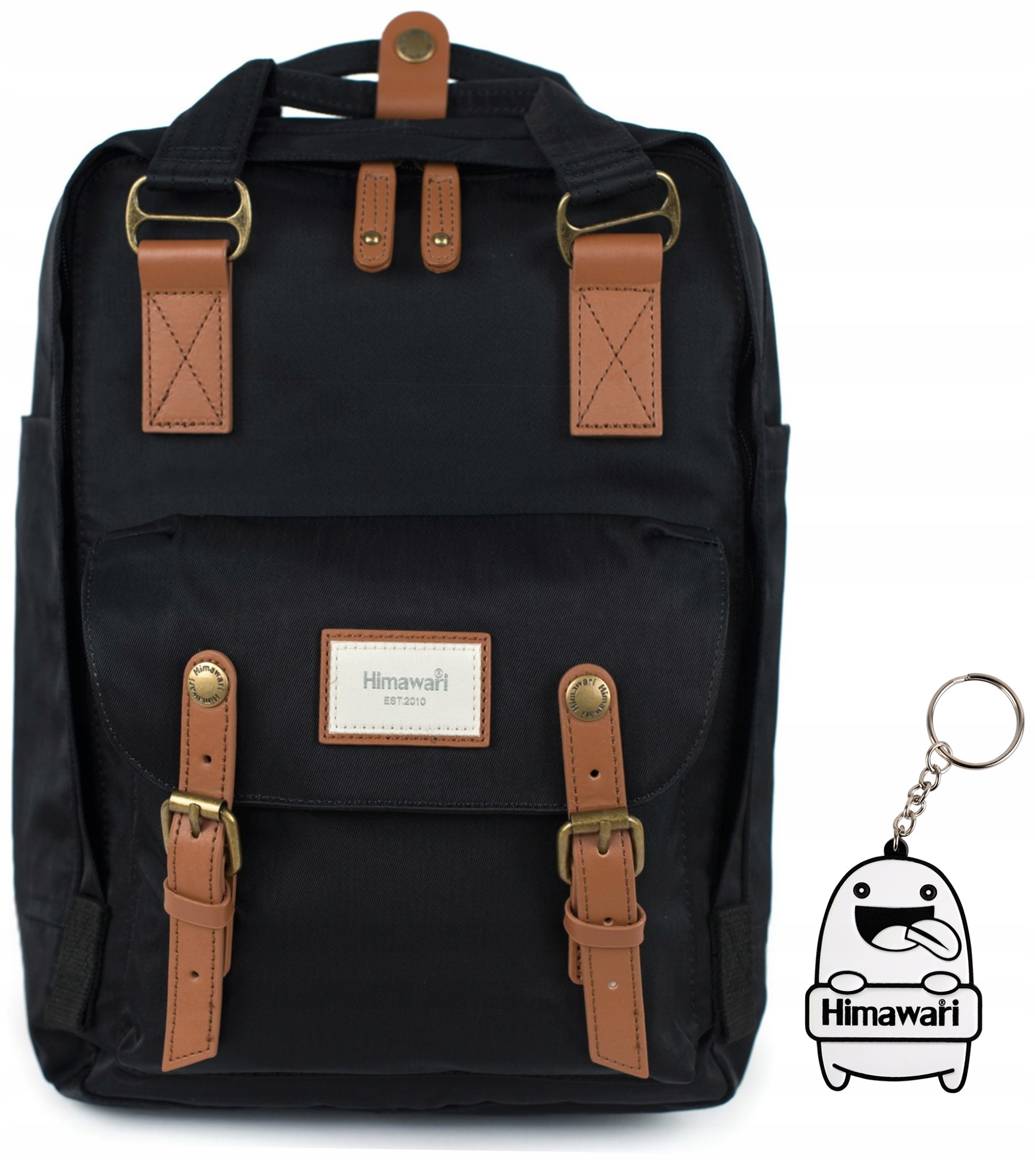 Batoh Himawari Basic S – voděodolný organizér, lehký notebook, černý