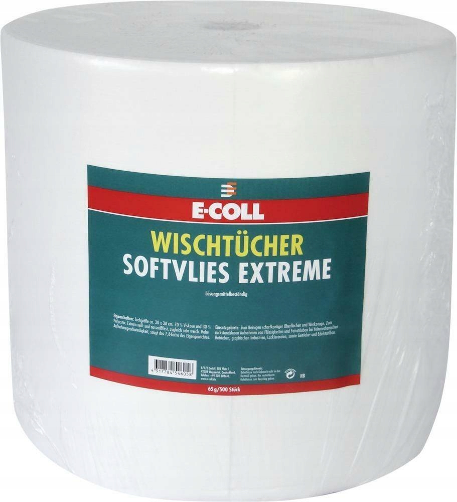 Levně Ručník pap. na vytírání Softvlies Extr, 500 listkov 30x38mm E-coll