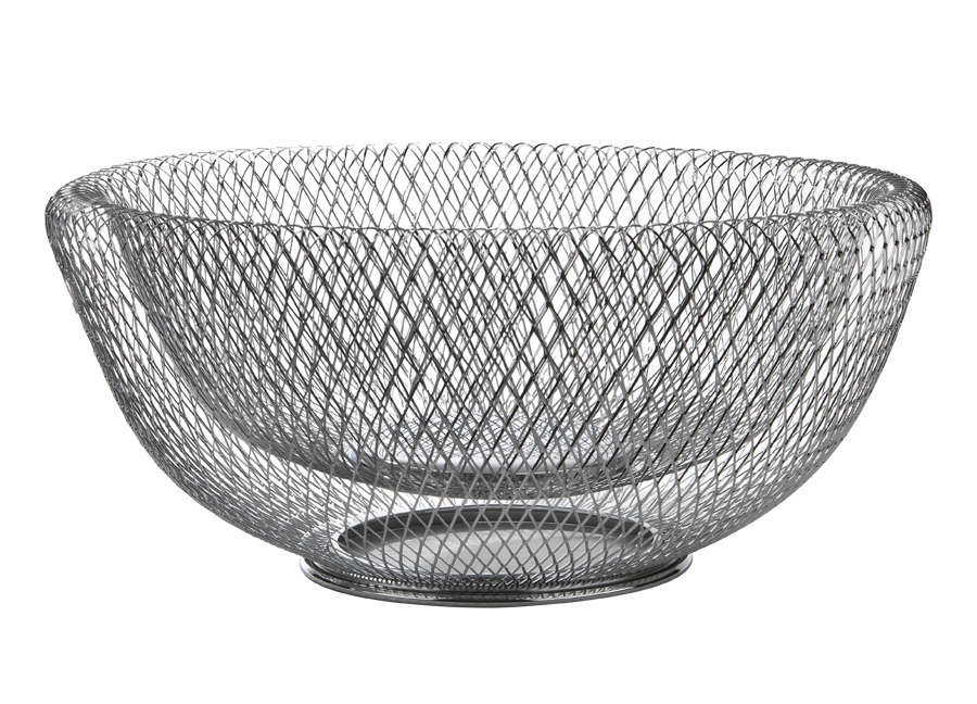 

Koszyk na owoce 31cm chrom metalowy nowoczesny