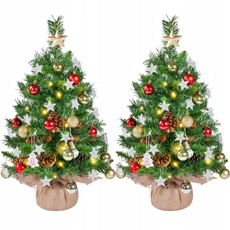 Umělý Vánoční Stromeček 2 ks yaheetech Do 100 cm