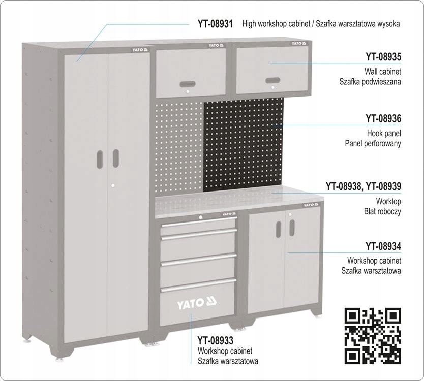 SCIANKA NARZEDZIOWA PANEL PERFOROWANY Yato Producent code YT 08936