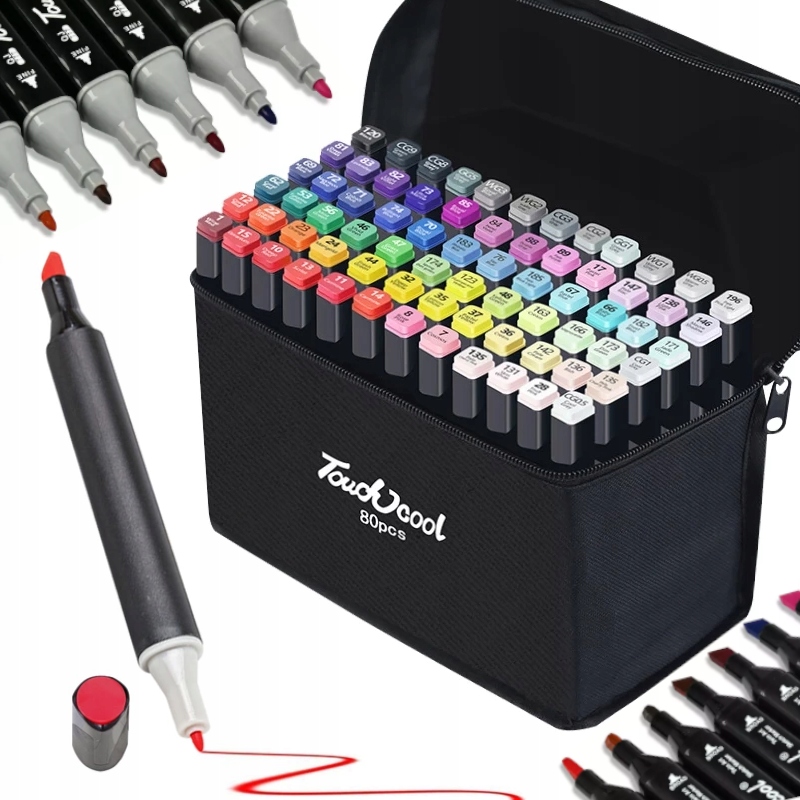 

Markery Alkoholowe Pro Zestaw Touch 80SZT Torba