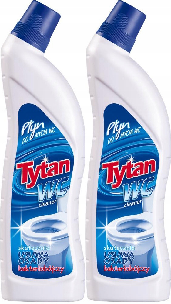 

Tytan Płyn do mycia Wc, Niebieski 700 ml x 2
