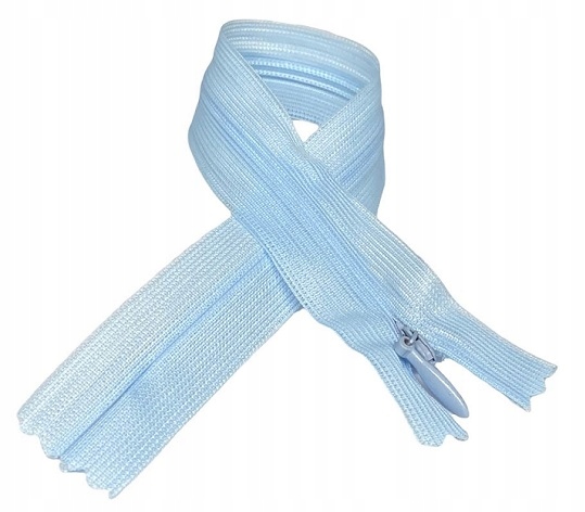 Zamek błyskawiczn kryty stały błękitne niebo 18 cm