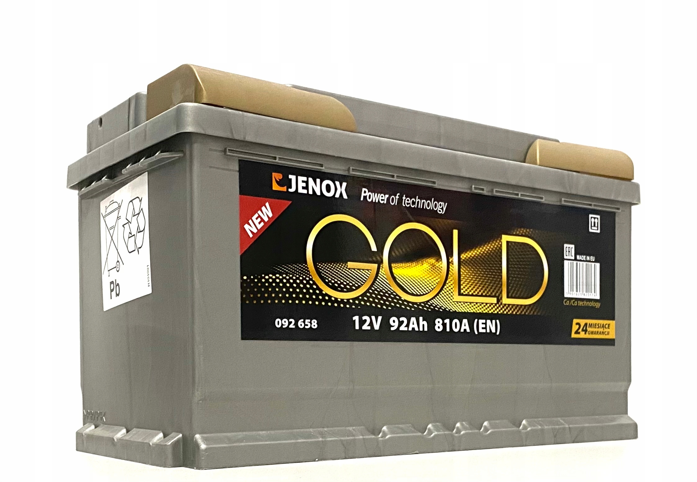 R092658ZA - Аккумулятор Jenox Gold 12V 92Ah 810A