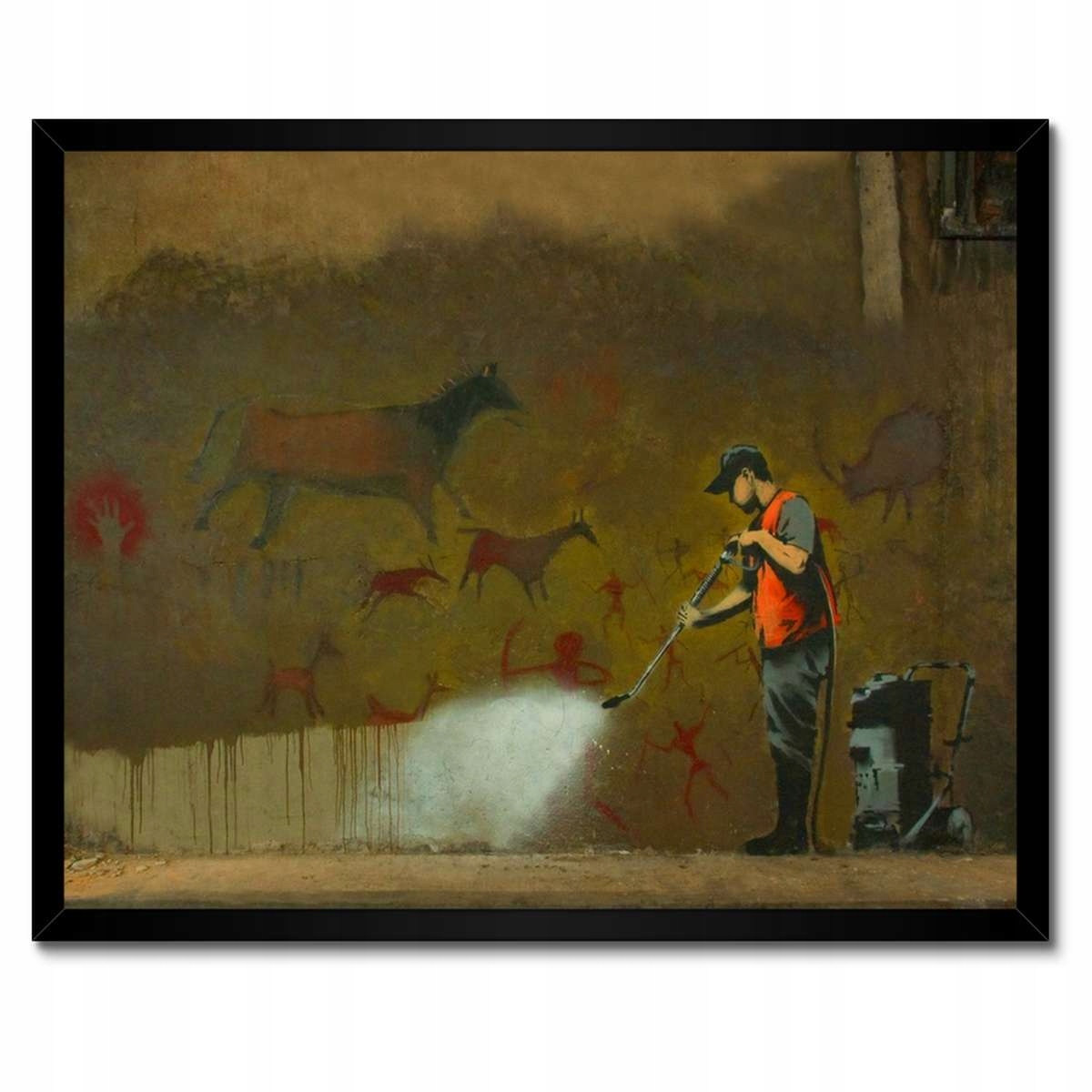 Plakáty v rámu 50x40 Banksy Odstraňování umění
