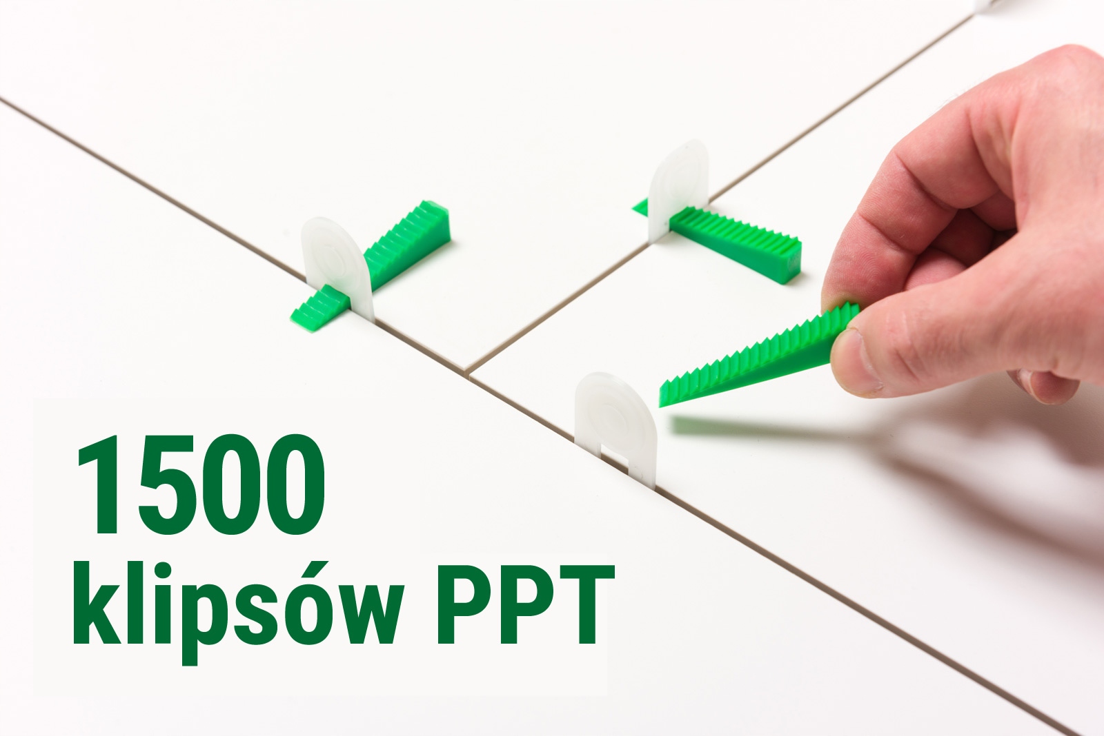 

System poziomowania płytek Ppt klipsy 1500 szt.
