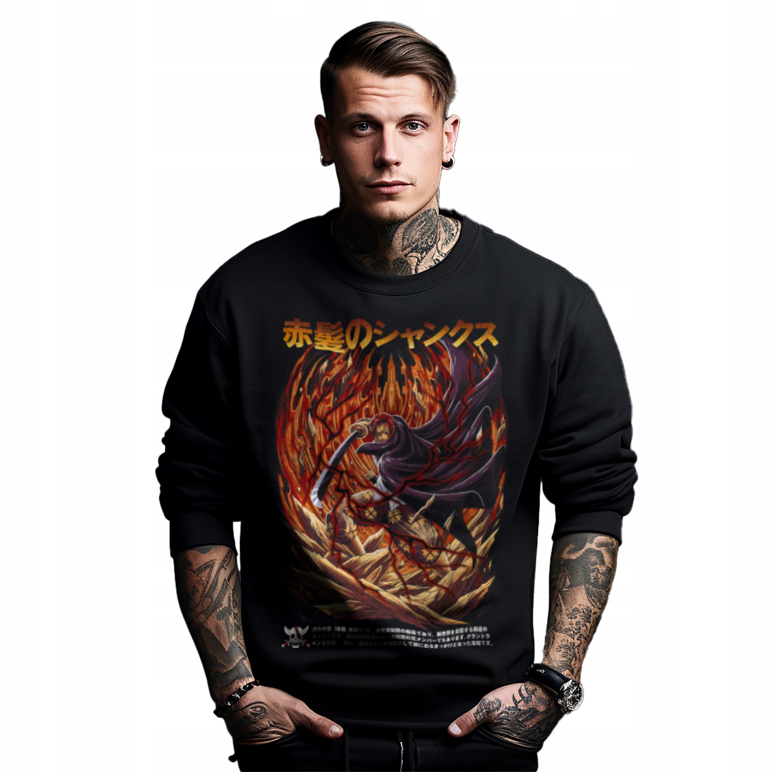 Mikina s potiskem Anime One Piece Shanks