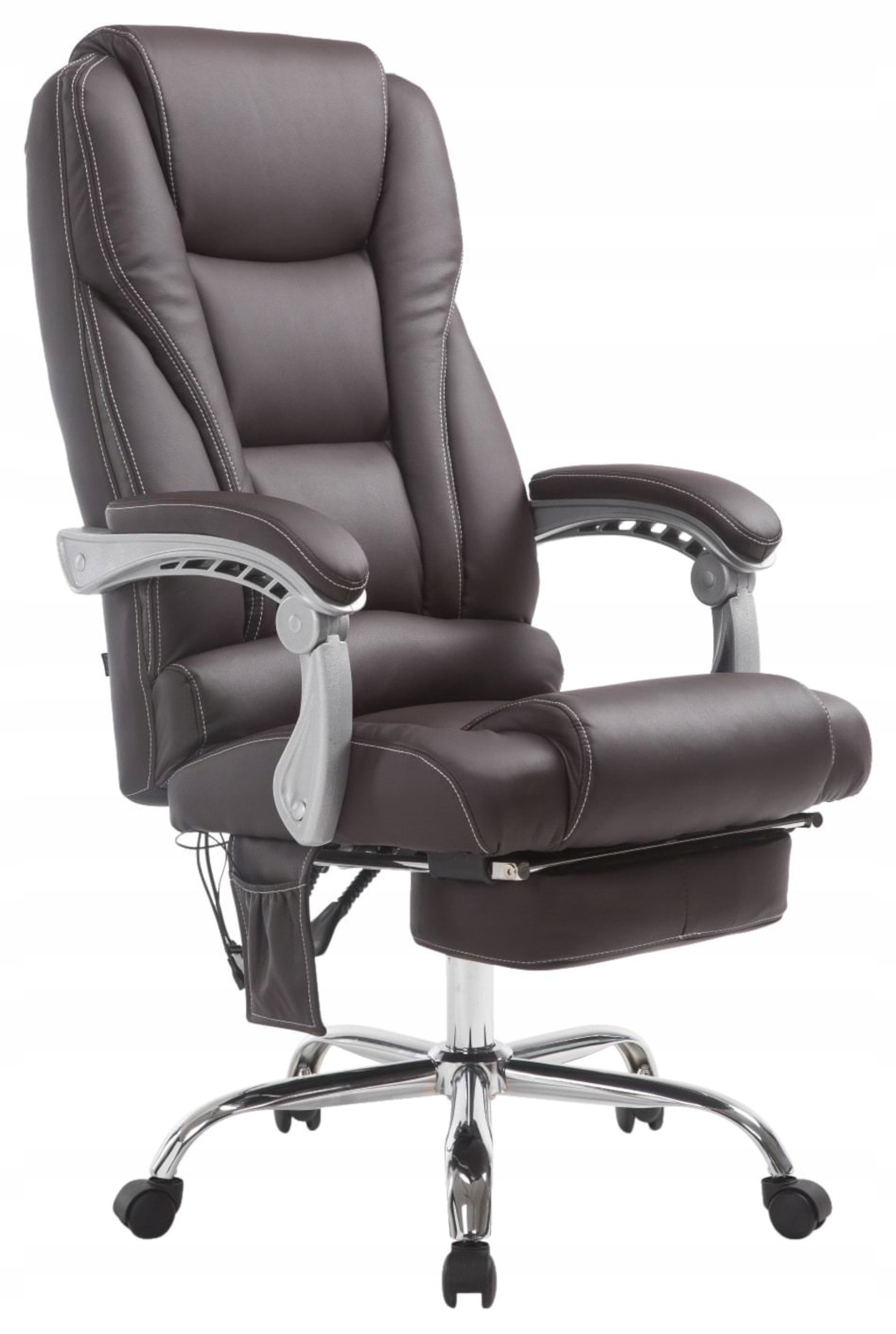 Fotel biurowy Pacific z funkcją masażu, brązowy