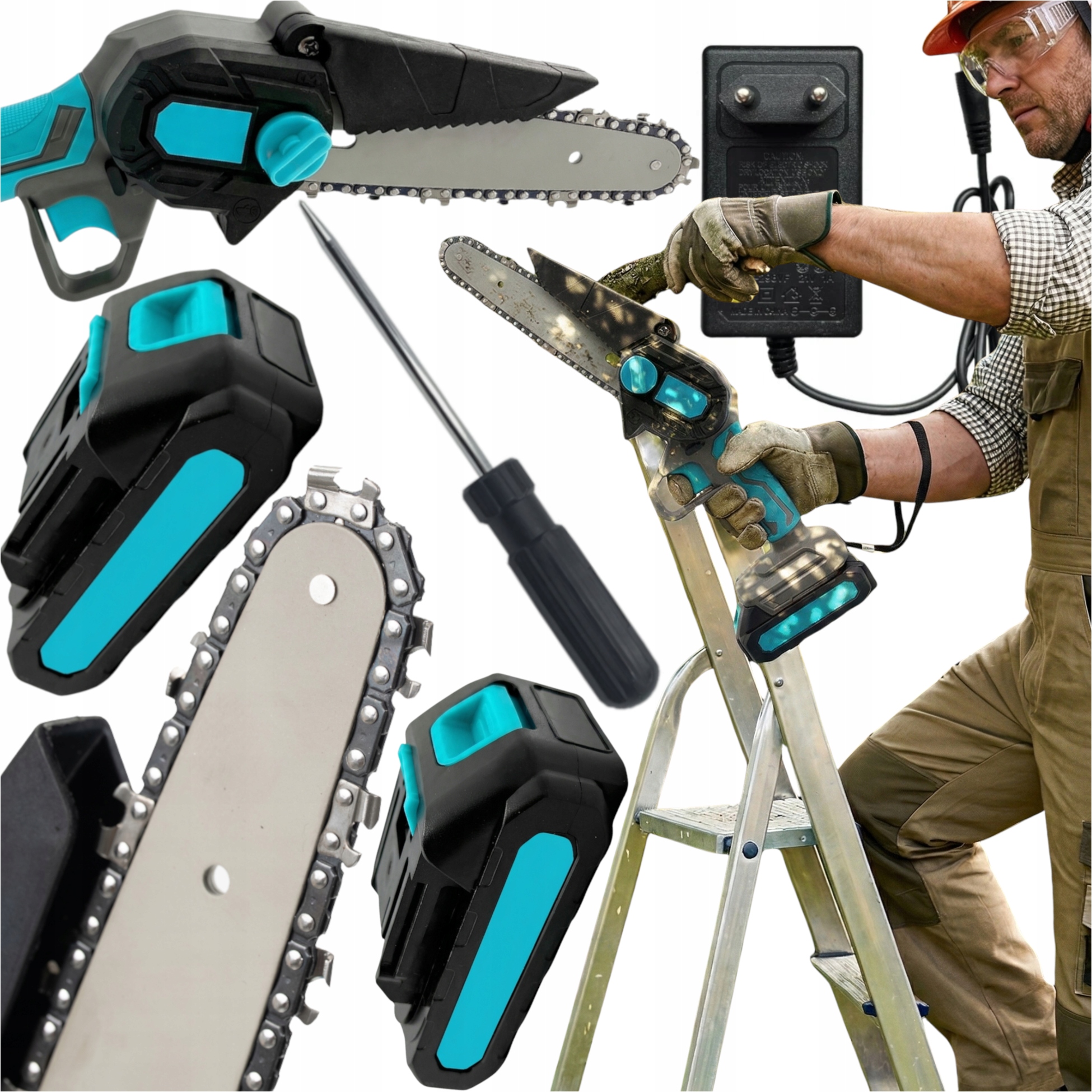 Ruční Pila S Akumulátorovým Hákem Elektrická Pouze 0,7KG 2x Aku