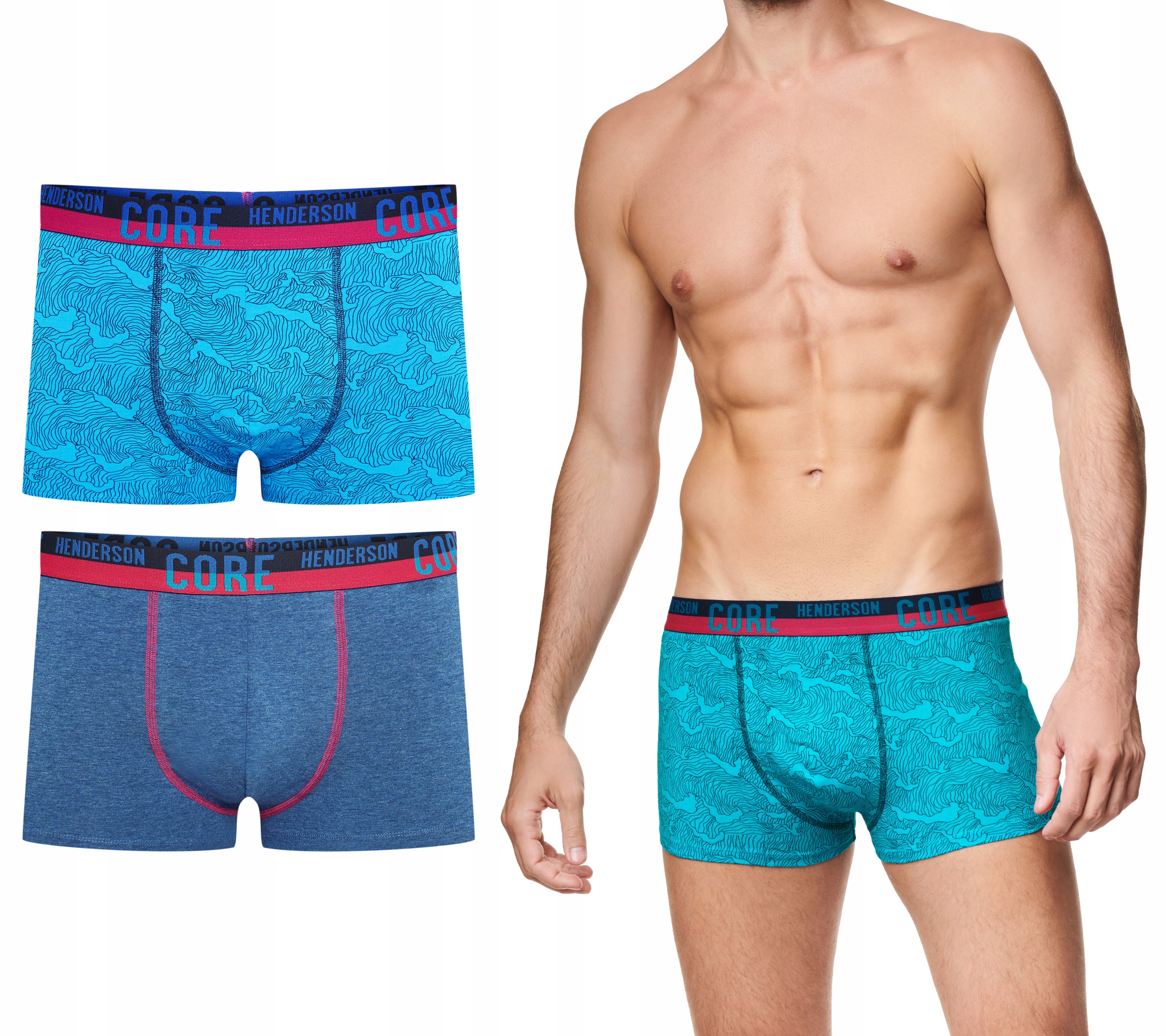 

Bokserki Męskie 2 Pary szorty Henderson 39320 XL