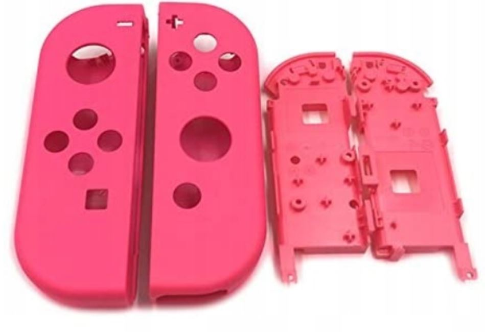 WeLoveGames Nowa obudowa do Joy-Con-ów z ramką wewnątrz NS Switch Różowa