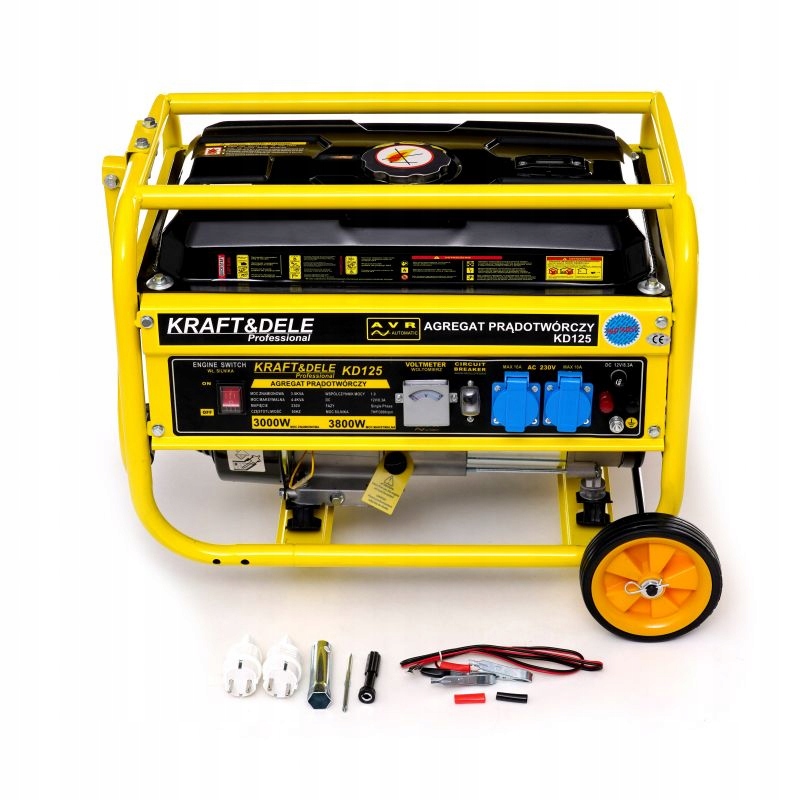 Agregat prądotwórczy 3800 W generator prądu 1 faza K&D PROFESIONAL