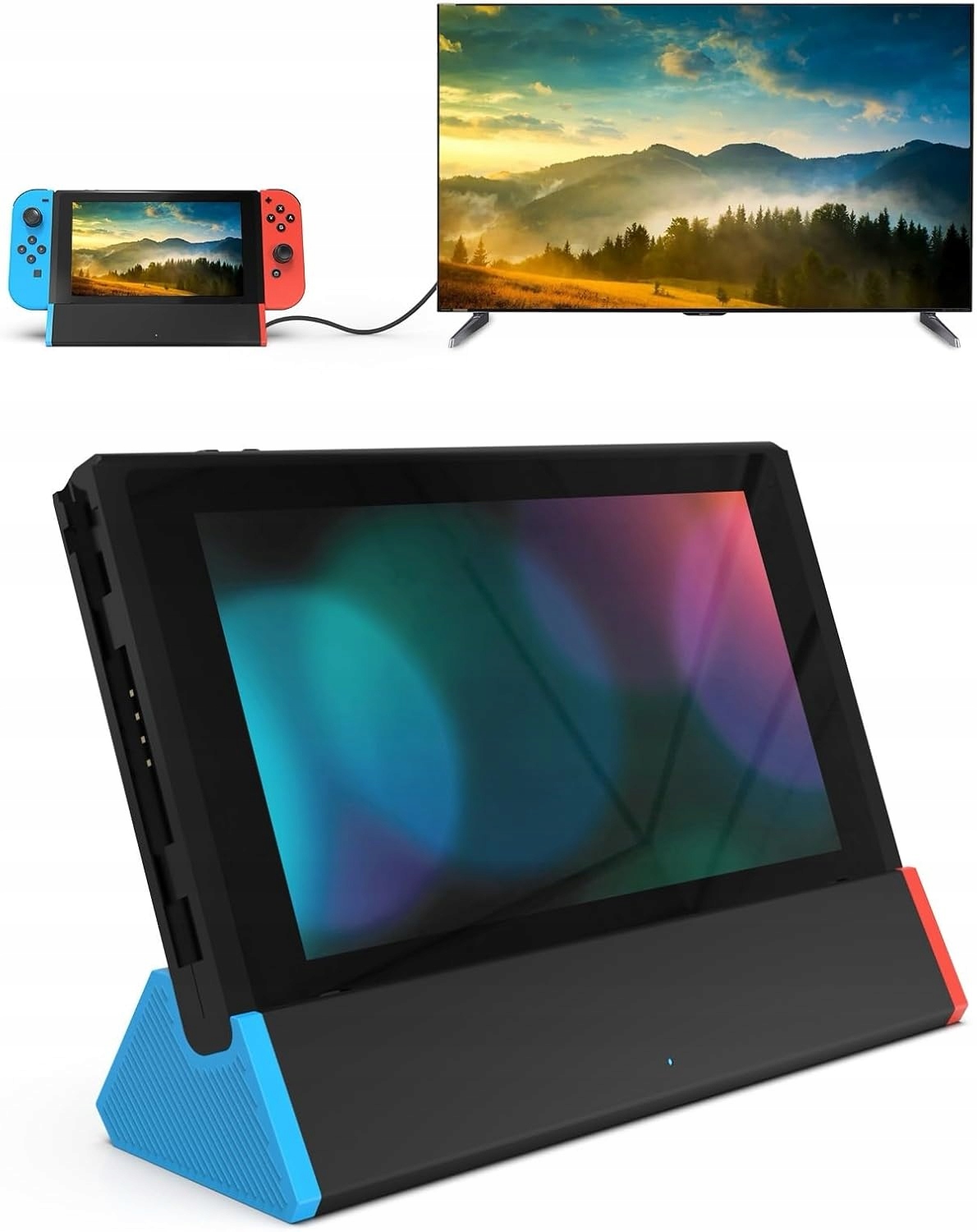 Stacja dokująca TV do Nintendo Switch OLED HDMI 4K USB C 2x USB stojak