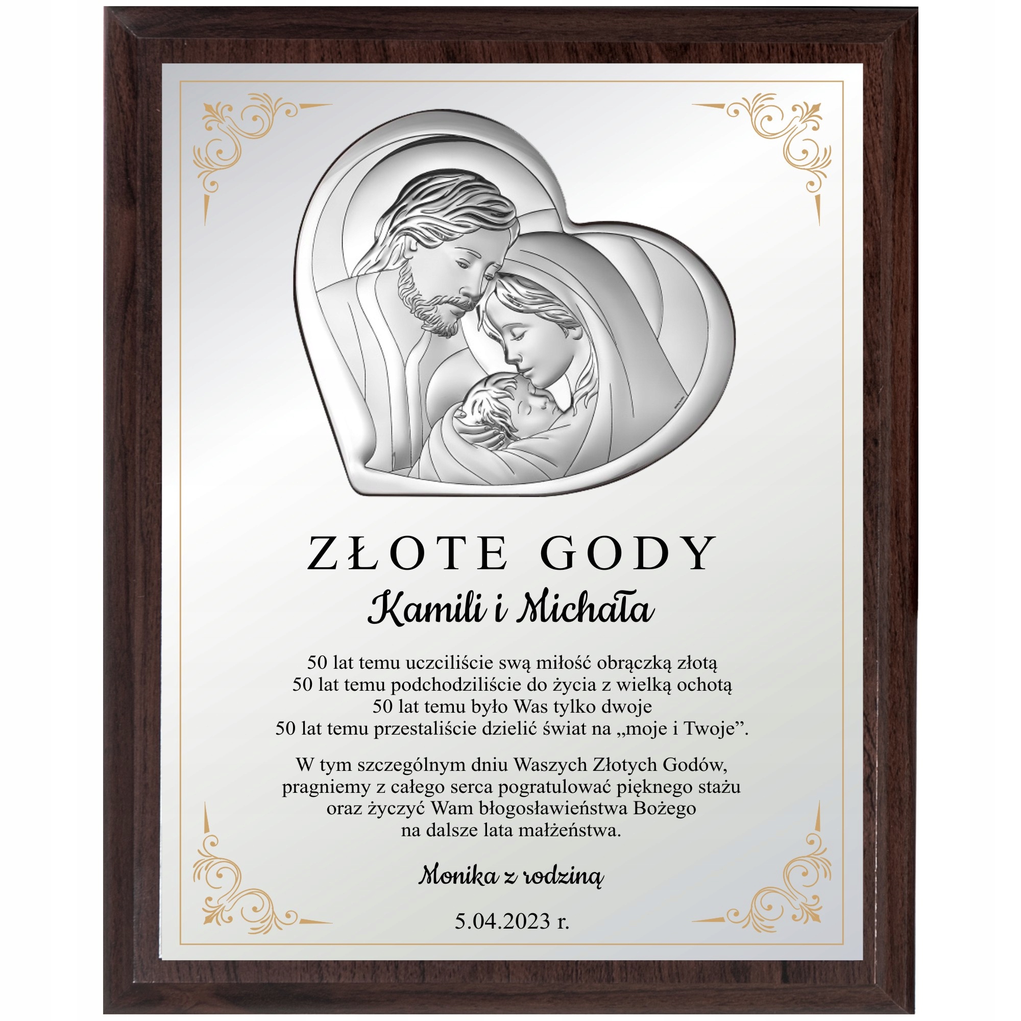 

Rocznica Ślubu Pamiątka Jubileuszu 25 40 45 50 XL