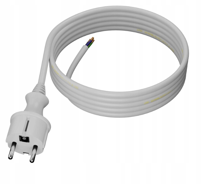 2x Připojovací kabel 3 m s jednoduchou zástrčkou 250 V 16 A 3x1,5 mm² IP44 H05VV