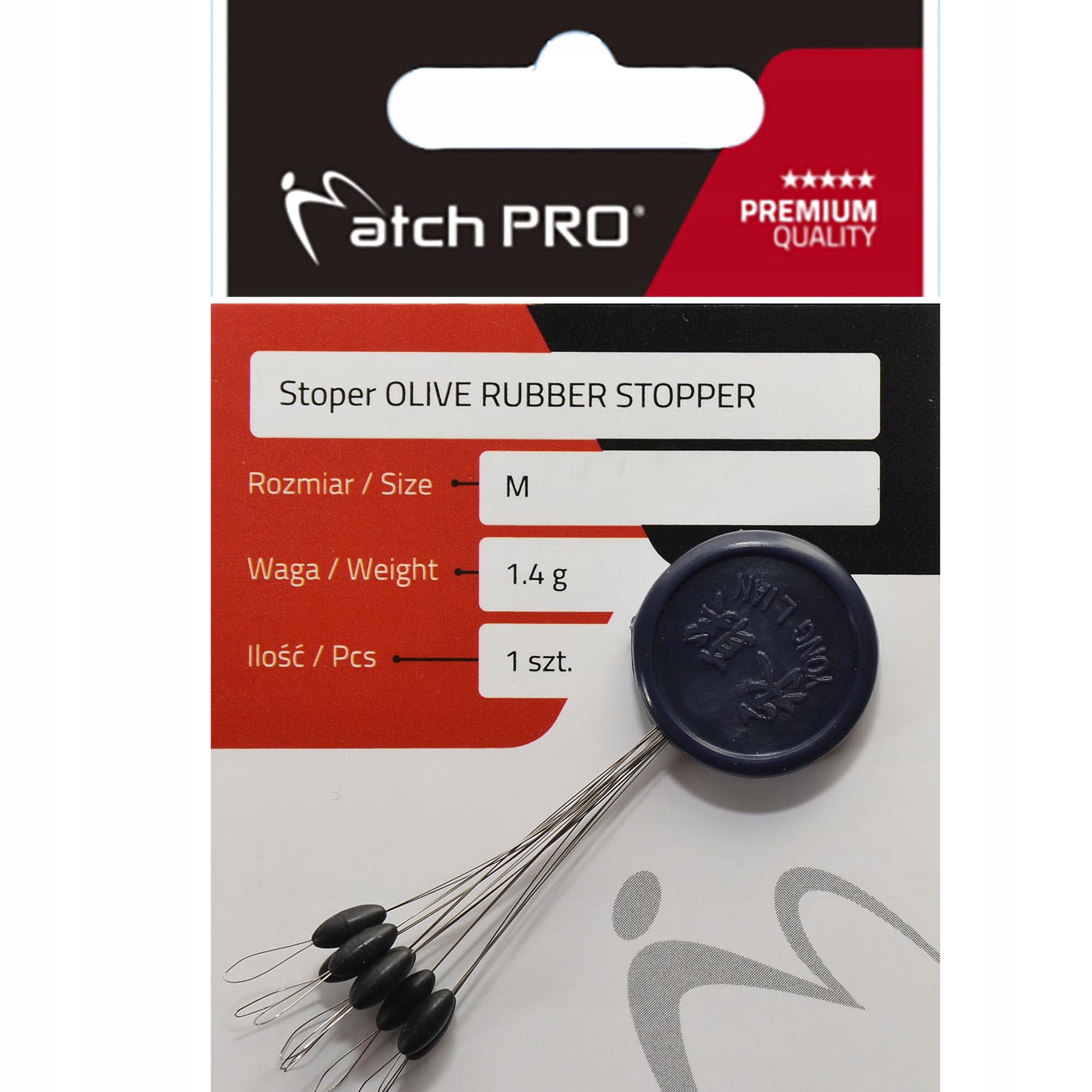 Stopery Match Pro Olive Rubber Stopper Rozmiar Small