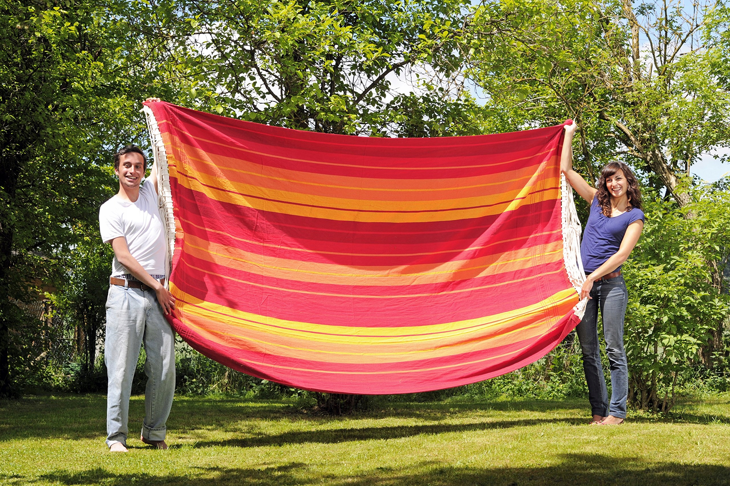 AMAZONAS XXXL Supersize Hamak 300x200cm 280kg Handmade Brazil — miniatura 4