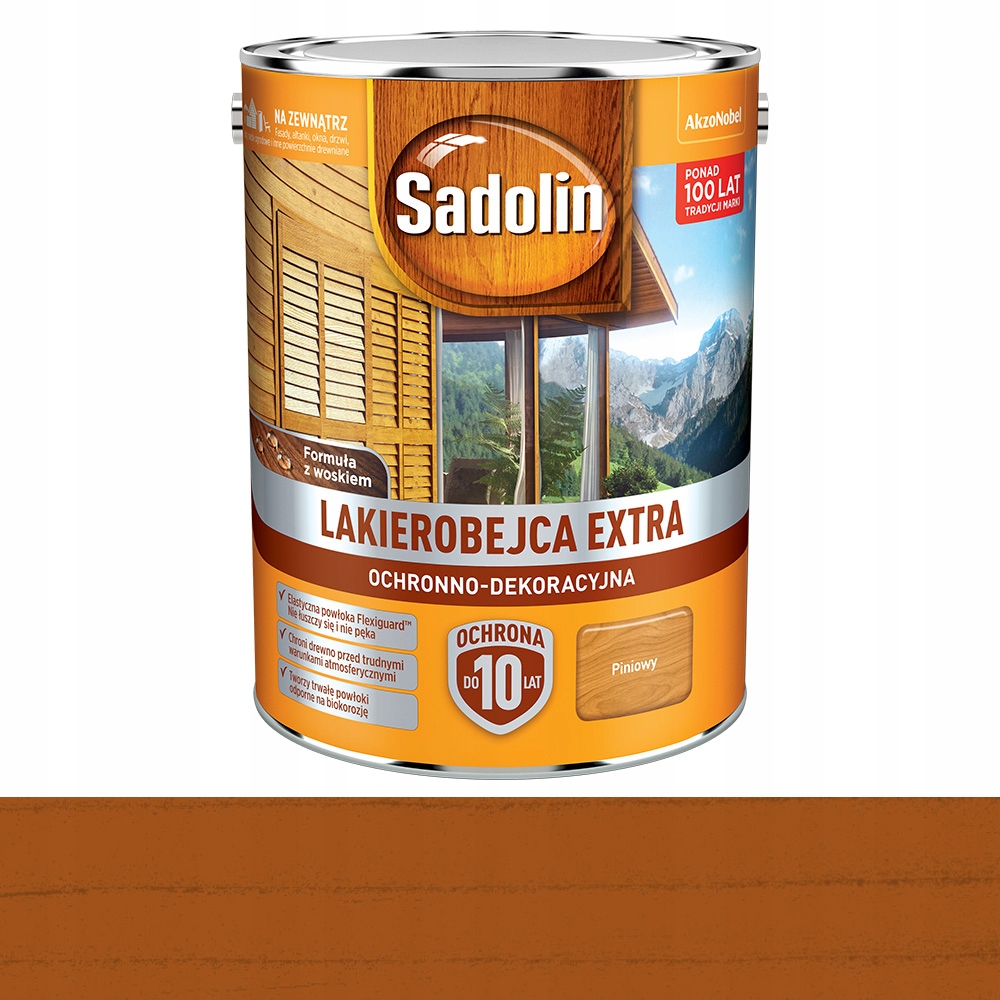 Sadolin Lakierobejca Extra do drewna próbka 100ml Piniowy