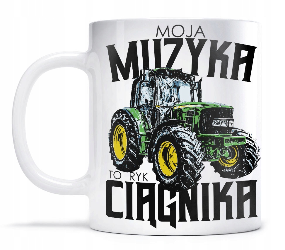 

Kubek John Deere Moja muzyka to Ryk ciągnika