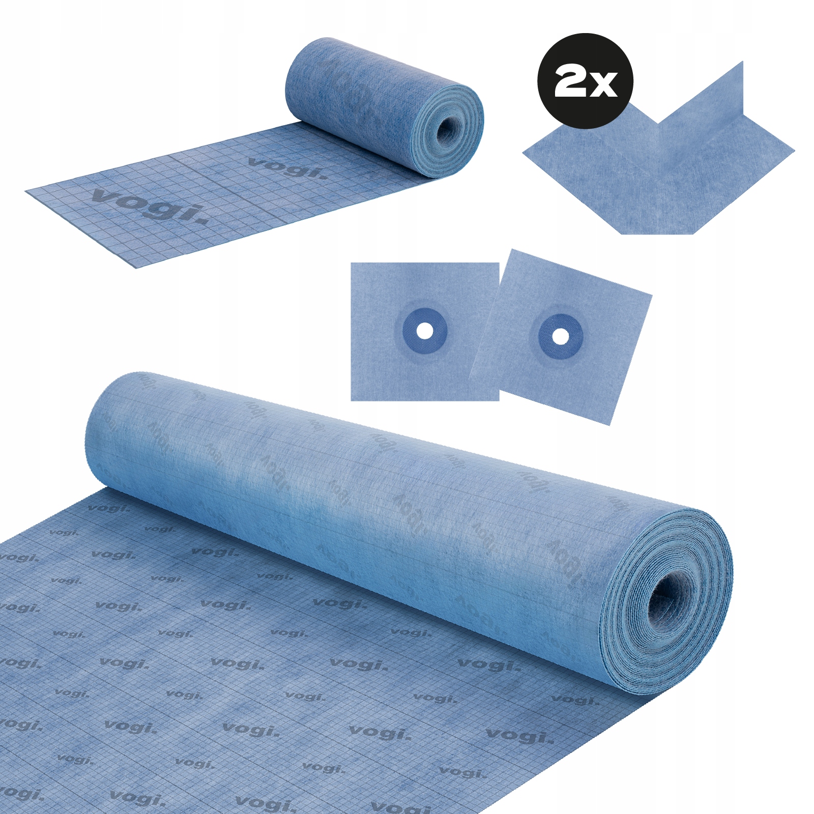 Hydroizolace koupelny Mata Páska Sada 10 ks Ochrana před vlhkostí Vogi