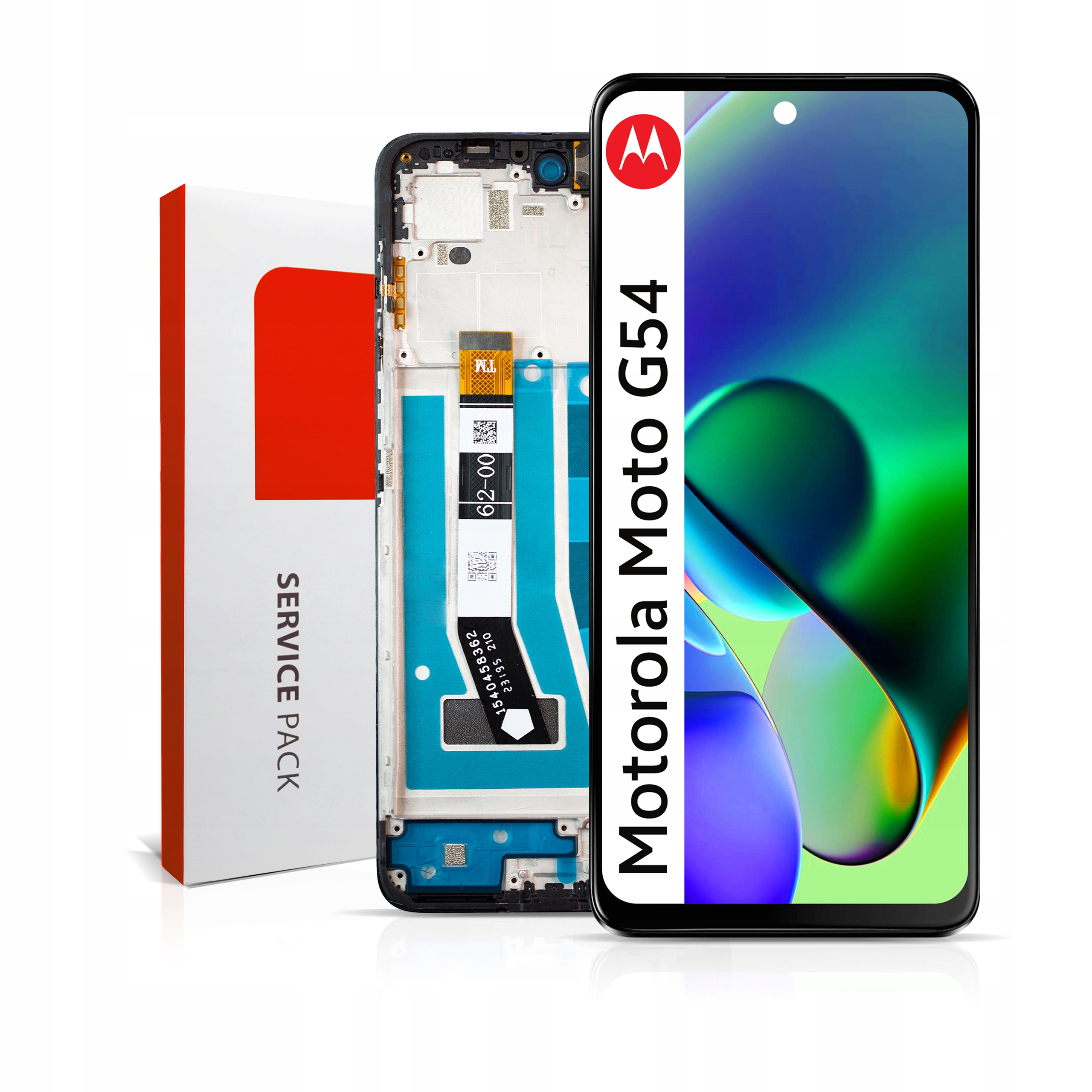 XT2343-2 LCD pro Motorola G54 Service Pack Rámeček Matice Originál Zila