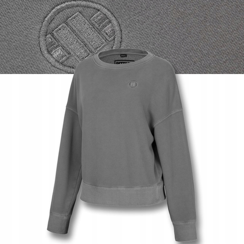 Dámská Mikina Pitbull Oversize Mikina bez kapuce Washed Manzanita Pohodlná